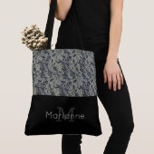 Sac à main à monogramme texturé élégant (De près)