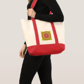 Sac à main à motif de rosette géométrique (Devant (produit))