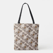 Sac à main à motif floral et chat (Dos)