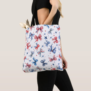 Sac à main à rayures étoilées en aquarelle patriot
