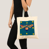 Sac à main Abeille et Fleur (Devant (produit))