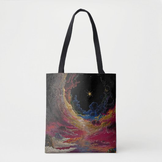 Sac à main abstrait nuit cosmique (Devant)