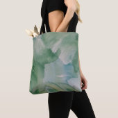 Sac à main abstrait - Tourbillon vert doux (De près)
