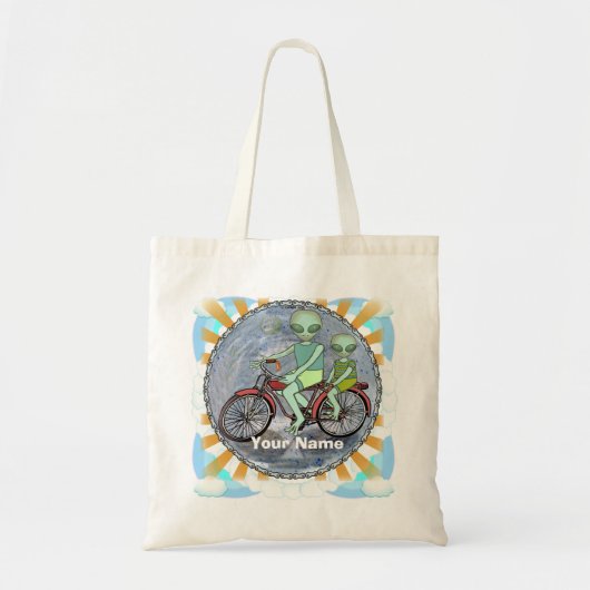 Sac à main Alien à vélo (Devant)