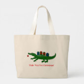 Sac à main Alligator de Noël (Dos)