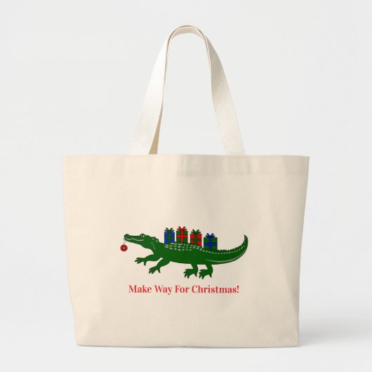 Sac à main Alligator de Noël (Devant)