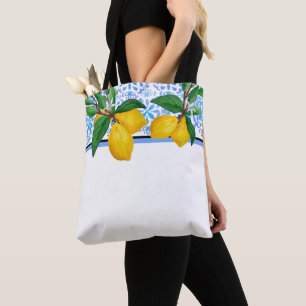 Sac à main aquarelle feuille de citron Citron Am