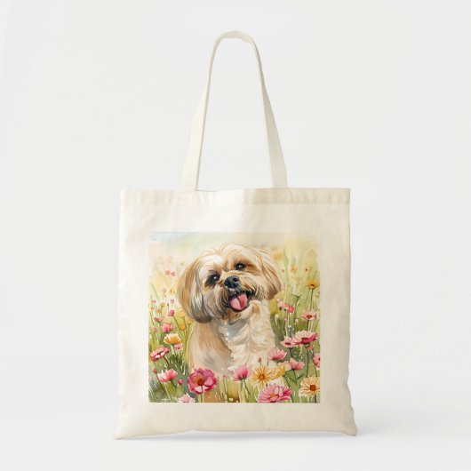 Sac à main aquarelle Lhasa Apso (Devant)