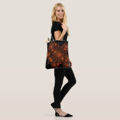 Sac à main araignée orange effrayant (Sur le modèle)