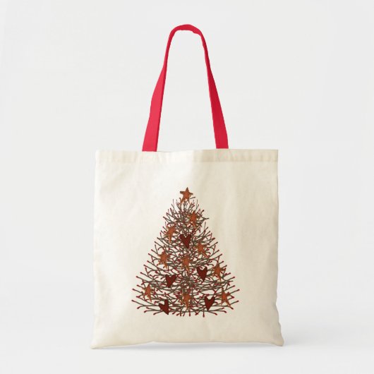 Sac à main arbre de Noël primitif (Devant)