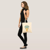 Sac à main Arbre de Vie Équilibre Cosmique | (Devant (modèle))