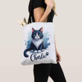 Sac à main avec illustration de chat mignon – Cade (De près)