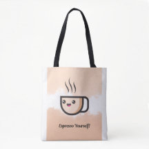 Sac à main avec un design de tasse à café mignon