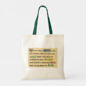 Sac à main avec une déclaration. (Dos)