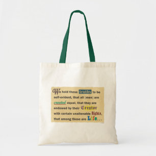 Sac à main avec une déclaration.