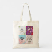 Sac à main avec verset biblique (Dos)