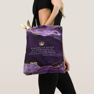 Sac à main avec verset de la Bible chrétienne Cour