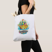 Sac à main Bateau Trésor Doré | Richesse & Prospér (De près)