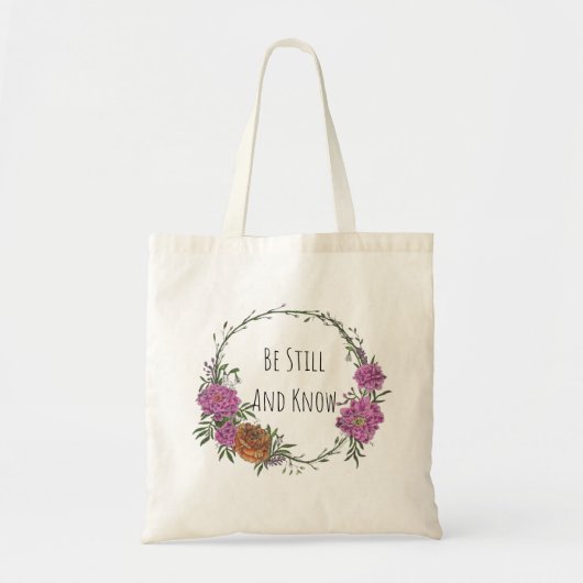 Sac à main « Be Still and Know » (Devant)