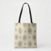 Sac à main beige et vert boho en forme d'étoile (Devant)