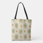 Sac à main beige et vert boho en forme d'étoile (Dos)