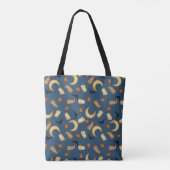 Sac à main bleu céleste Halloween sorcière Lunaire (Dos)