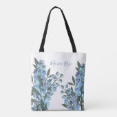 Sac à main bleu Delphinium (Dos)