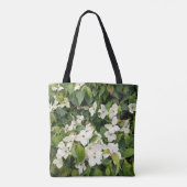 Sac à main botanique à fleurs blanches (Dos)