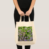 Sac à main botanique à fleurs sauvages violettes (Devant (produit))