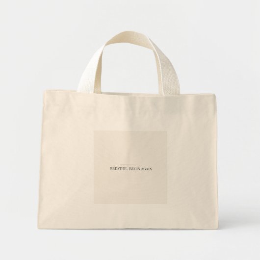 Sac à main Breathe Begin Again – Citation Minimali (Devant)