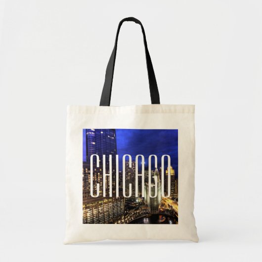 Sac à main budget à l'effigie de la skyline de Chi (Devant)