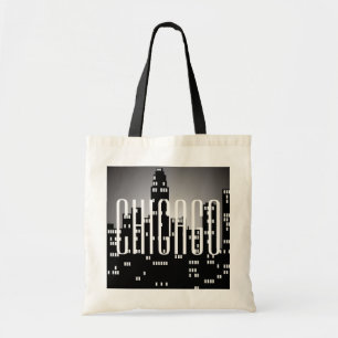 Sac à main budget à l'effigie de la skyline de Chi