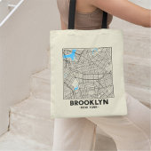 Sac à main carte de Brooklyn, New York