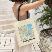 Sac à main carte de Copenhague, Danemark