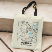 Sac à main carte de Durham, County Durham