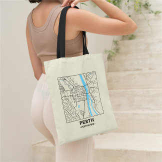 Sac à main carte de la ville de Perth, Écosse