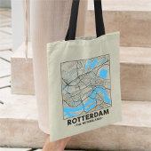 Sac à main carte de Rotterdam, Pays-Bas