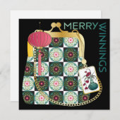 Sac à main carte plate de vacances Mah Jongg (Devant / Derrière)