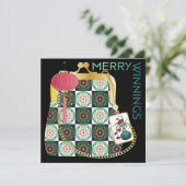 Sac à main carte plate de vacances Mah Jongg (Debout devant)