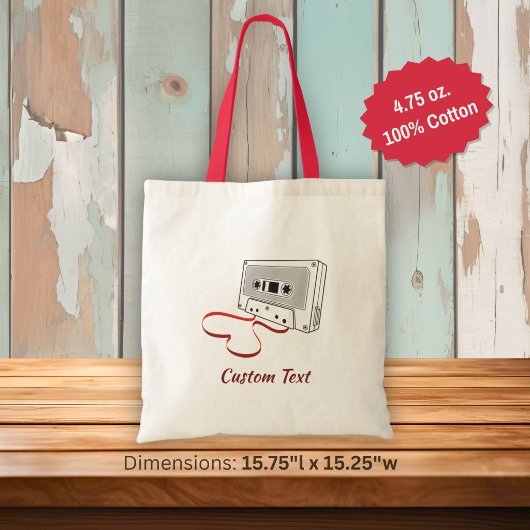 Sac à main cassette audio