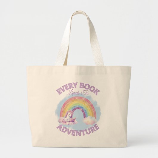 Sac à main Chaque livre mène à l'aventure (Devant)
