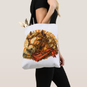 Sac à main cheval de cowboy occidental avec bandan (De près)