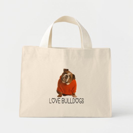 Sac à main chiot Bouledogue Anglais (Devant)