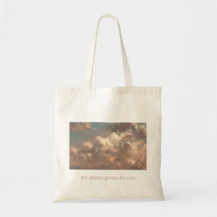 Sac à main citation nuage romantique