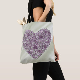 Sac à main Cœur de fleurs