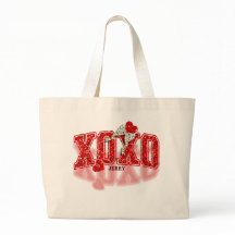 Sac à main coeurs pailletés rouges XOXO et noeud i