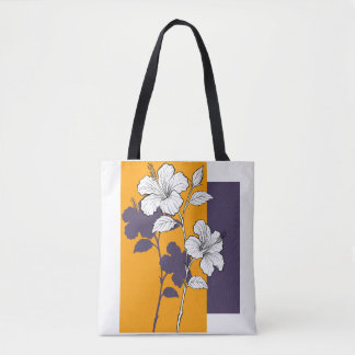 Sac à main contrasté jardin ambre