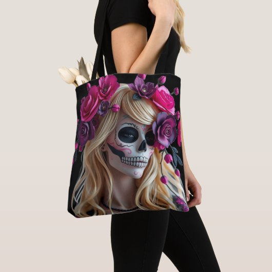 Sac à main crâne en sucre (De près)
