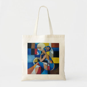 Sac à main cubiste femme africaine Art géométriq