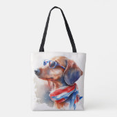 SAC À MAIN DACHSHUND 14 JUILLET (Dos)